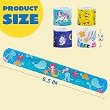 JOYIN Slap Bands 100Pcs Colorful Hearts Animal Designs Party Favors view 6