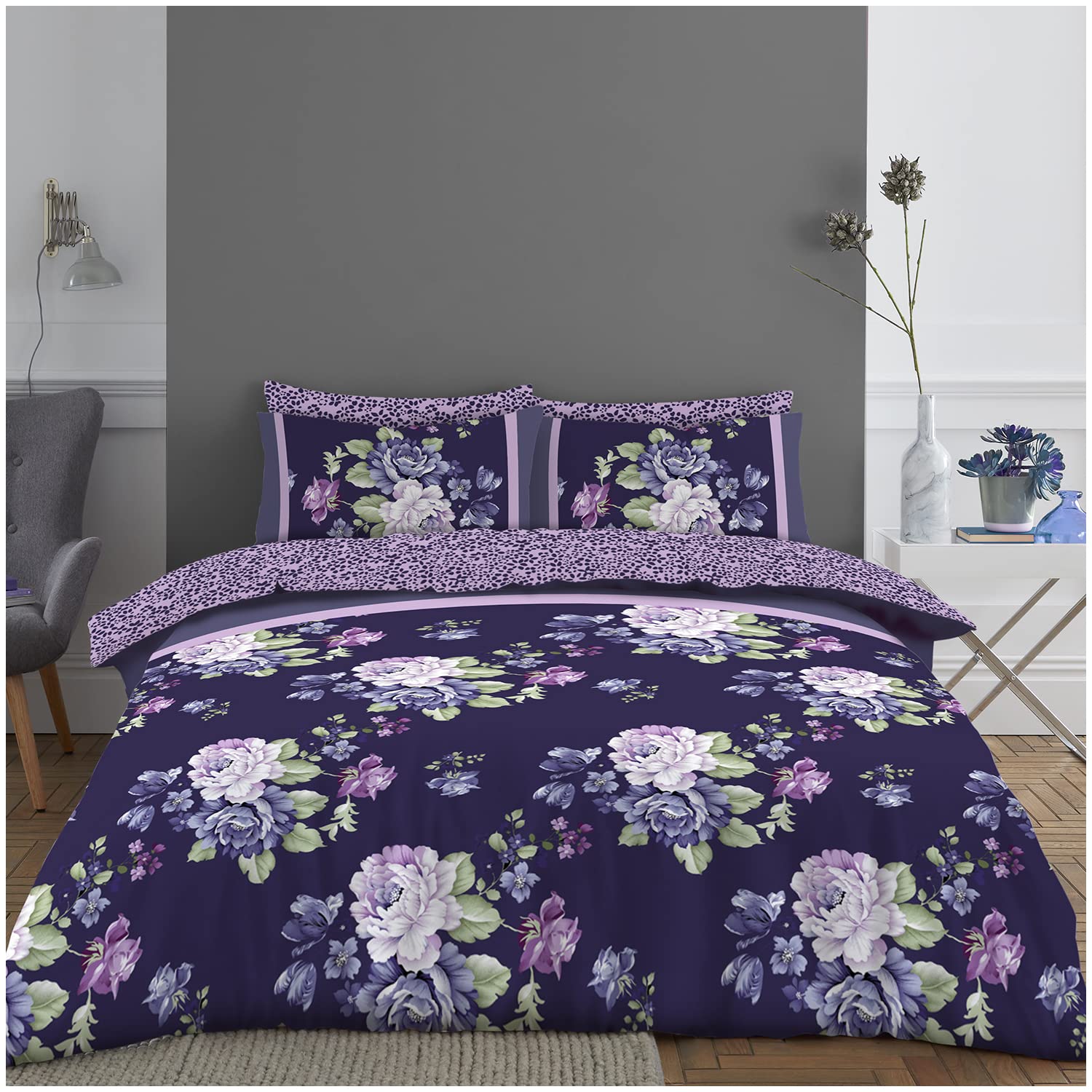 GC GAVENO CAVAILIA King Size Duvet Cover Sets With Fitted Sheet - Polycotton Complete Bedding Set With Pillow Cases โ image 1