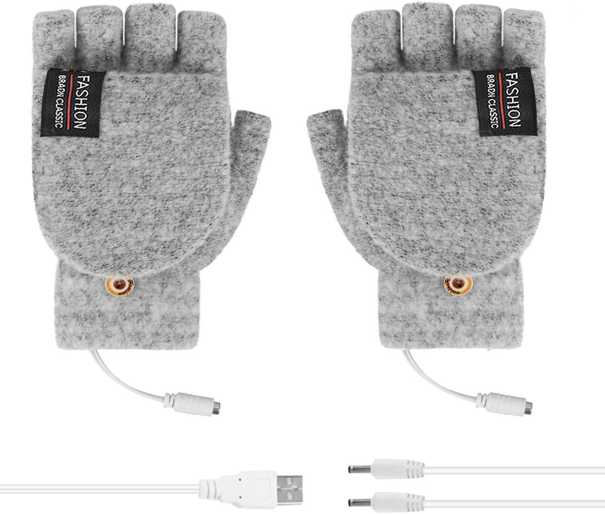 Unisex Women Men USB Heated Gloves Electric Heating Gloves