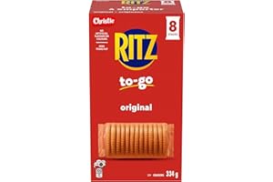 RITZ To-Go Original Crackers, Pack of 8 individually wrapped cracker stacks, 334g, Portable Format, Convenient On-The-Go Snac