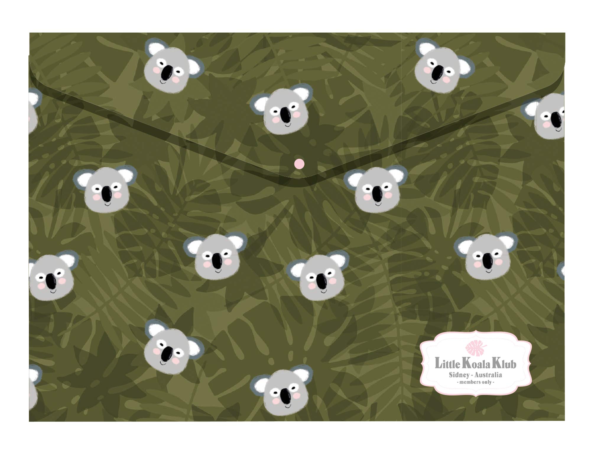 MIQUELRIUS 16048 – Pack of 4 A4 Polypropylene Envelopes with Click Closure Jordi Labanda Koala