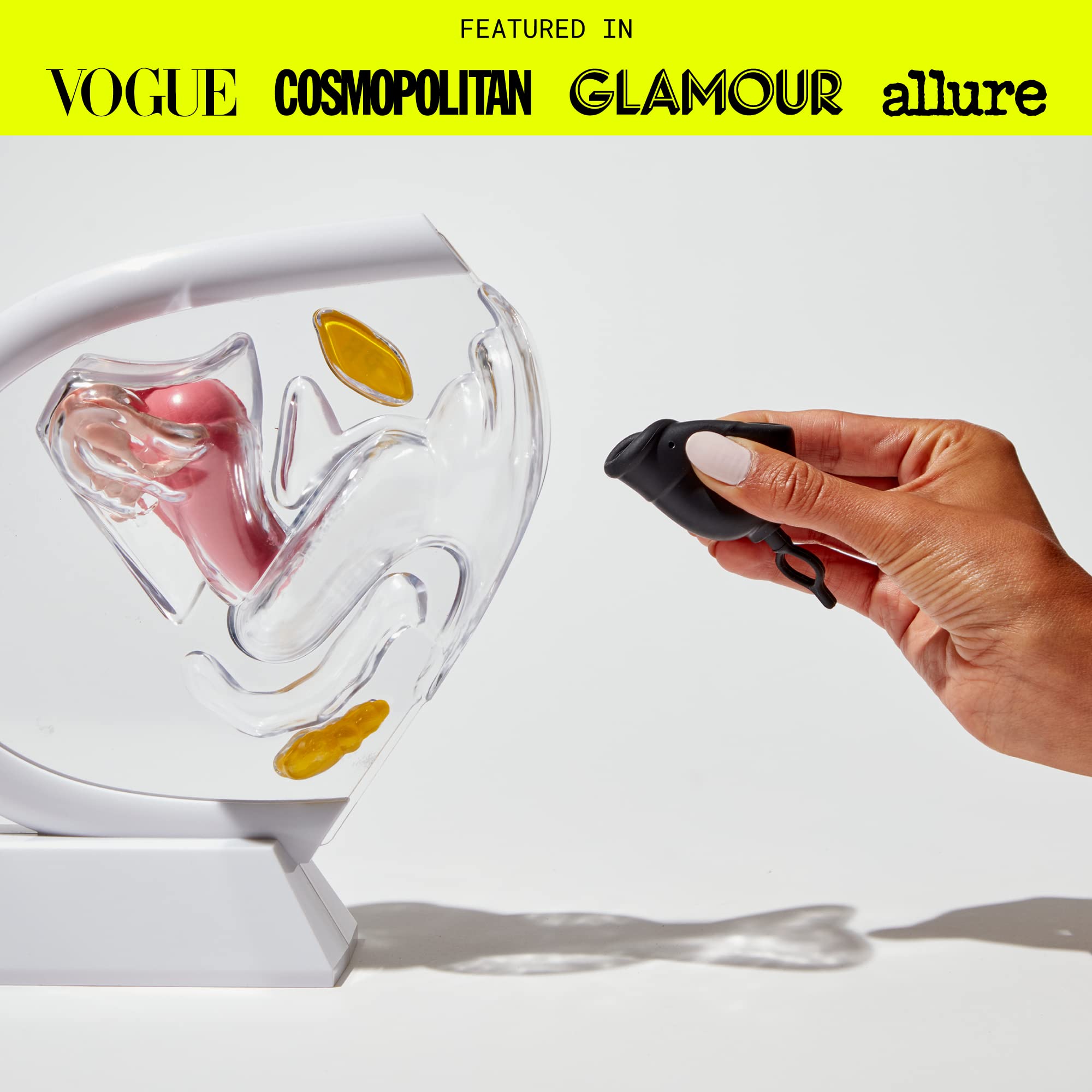 Flex Cup Starter Kit (Slim Fit - Size 01) | Reusable Menstrual Cup + 2 Free Menstrual Discs | Pull-Tab for Easy Removal | HSA or FSA Eligible | Capacity of 2 Super Tampons - Packaging May Vary