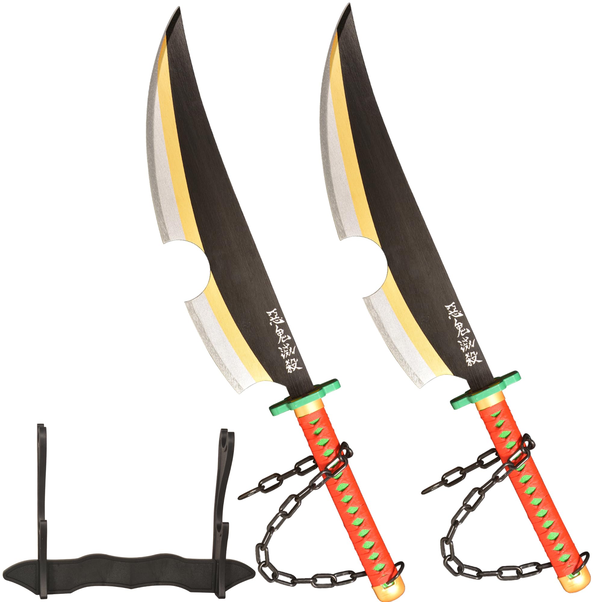 Photo 1 of SV Pack of 2 - Anime Sword Katana Cosplay Uzui Tengen Sword Katana 30.9 inches,Collectible Gifts