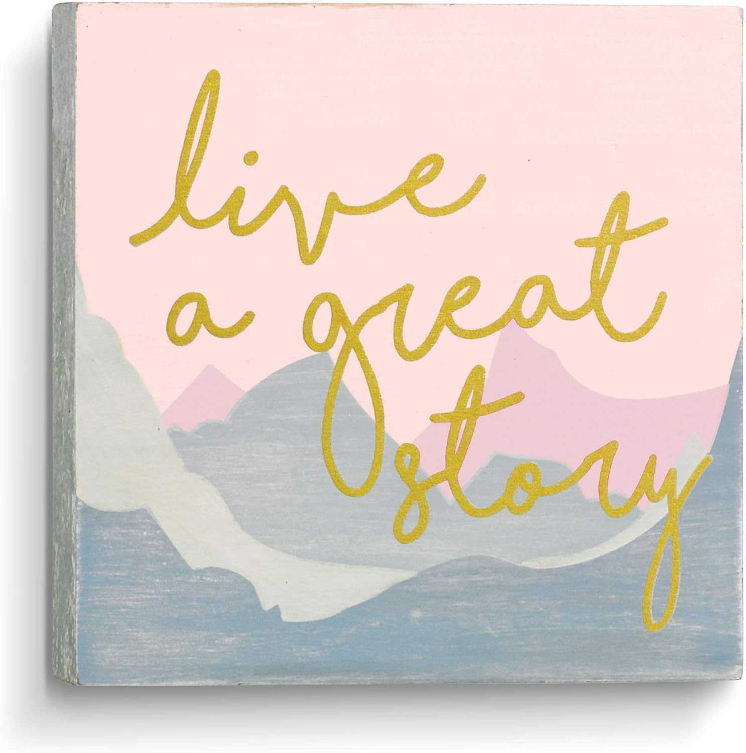 Grasslands Road Live A Great Story Box Plaque