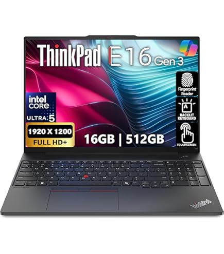 Amazon.com: Lenovo ThinkPad E16 Gen 3, FHD+ 16