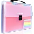 13 Pocket Portable Expanding File Folders, Accordion File Document Organizer with dividers for Any Paper and Document - Rainbow