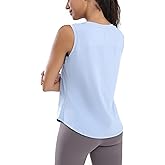 Nyvalle Women's Sleeveless Workout Tops Lightweight Athletic Tank Tops Loose Fit Tennis Yoga Running Gym Shirts for Women