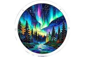 Acrylic Puzzle for Adult, Colorful Flame Sun Catchers Window Hanging 83 Puzzle for Home Decoration Birthday Women Men Mom, 20