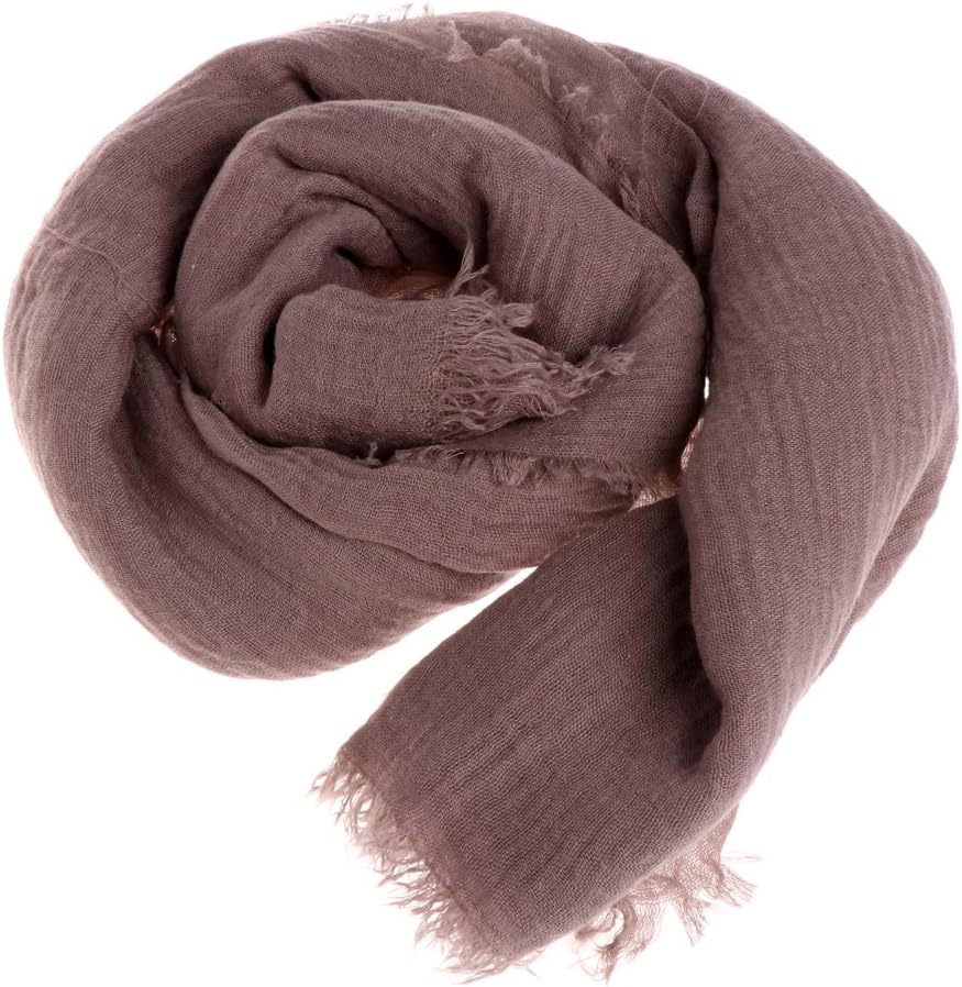 JUNESUN Women Islam Maxi Crinkle Cloud Hijab Scarf Shawl Muslim Long Shawl Stole Wrap