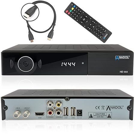 Anadol ADX HD 444 HD HDTV digitaler Satelliten Sat-Receiver (HDTV, DVB-S2, HDMI, 2X USB 2.0, Full HD 1080p, YouTube) [vorprog