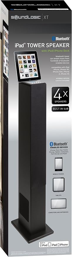 soundlogic bluetooth mini tower speaker