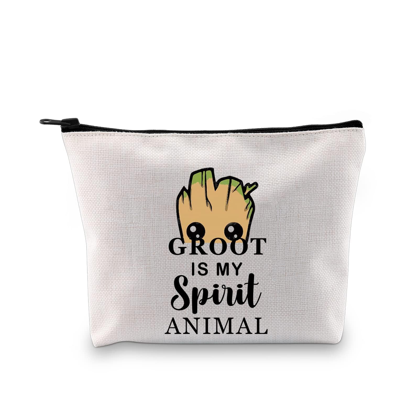 PYOUL Groot Lover Gift Groot is My Spirit Animal Makeup Bag Groot Fan Cosmetic Bag for Fans (Groot Bag EU)