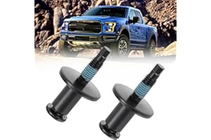 KOONDHEEND 1L3Z-99404A42-AA New Rear Tailgate Striker Latch Lock Bolt Set Compatible with 1997-2016 Ford F150 F250 F350 F450 F550 Super Duty Explorer Sport Trac / 2 Pcs/Black