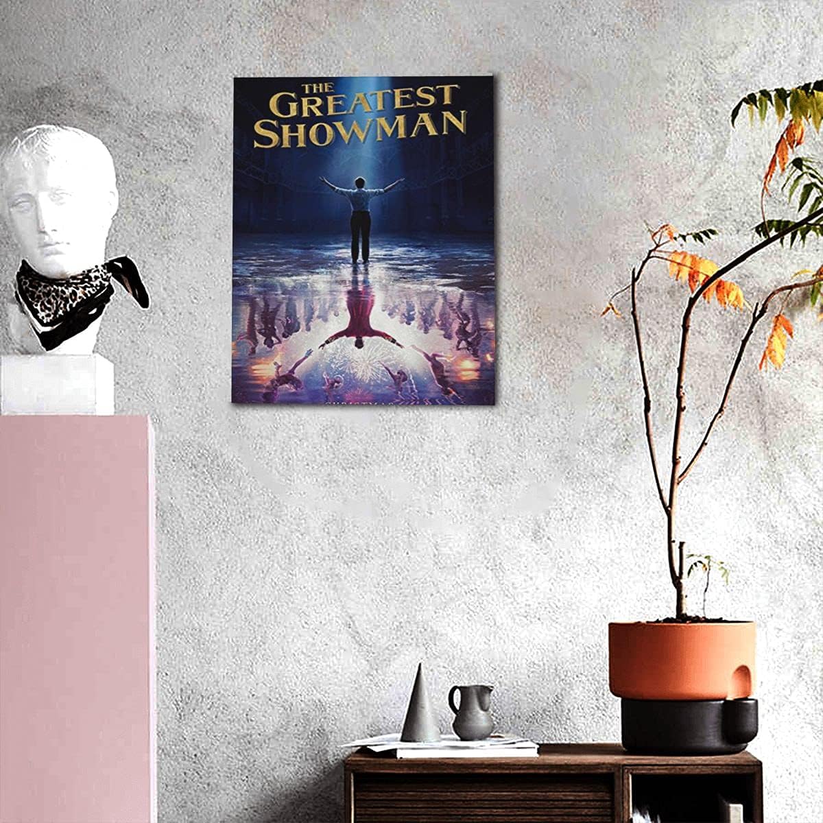 Amazon Co Jp 映画 グレイテスト ショーマン ポスター The Greatest Showman アート キャンバス絵画 木製フレーム付 新築飾り 贈り物 サイズ 40x50cm ホーム キッチン