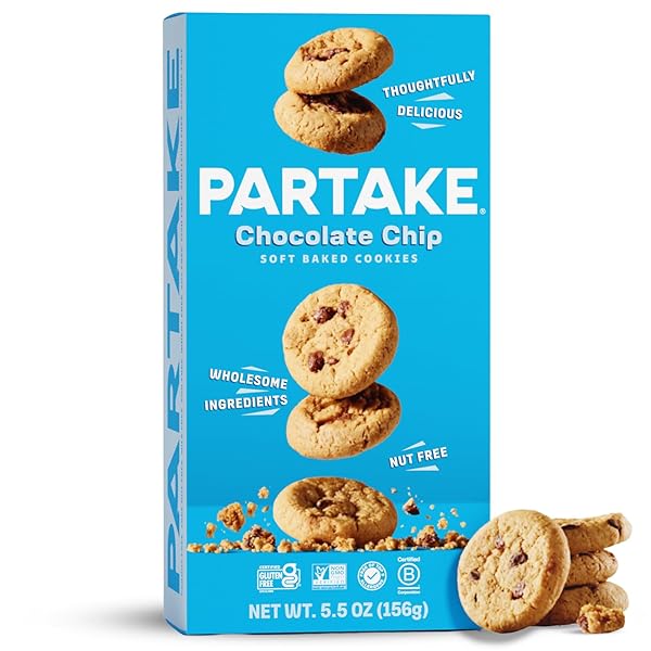 GLUTEN FREE PARTAKE SOFT BAKED CHOCOLATE CHIP COOKIES...