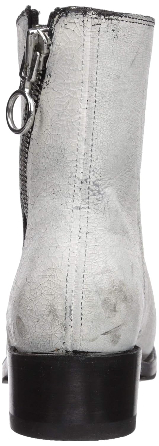 frye demi zip bootie white