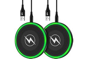 CIQILY Wireless Charger Fast Charging Pad for Samsung Galaxy S24 Plus/S25 Ultra/Z Fold 6/Flip 6/5/S24 Ultra/S23/S22/S21/S20/S10,2Pack 15W Wireless Android Charger Fast Charger Station for Pixel 9/8 Pro/8a/7