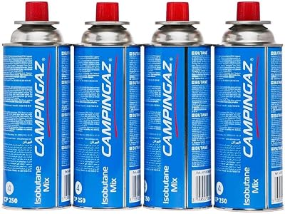 Campingaz CP250 Gas Cartridges 4-pack Brown Butane Isobutane Mix for Bistro