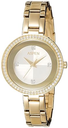 Aspen Analog White Dial Womens Watch - AP1895