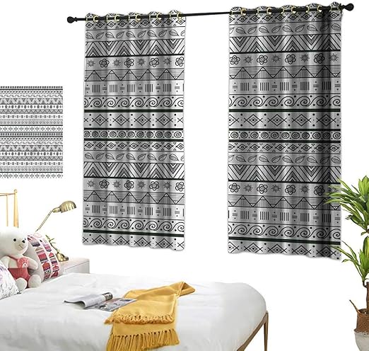 Amazon Com Lace Curtains Tribal Aztec Patterns 72 X108 Print