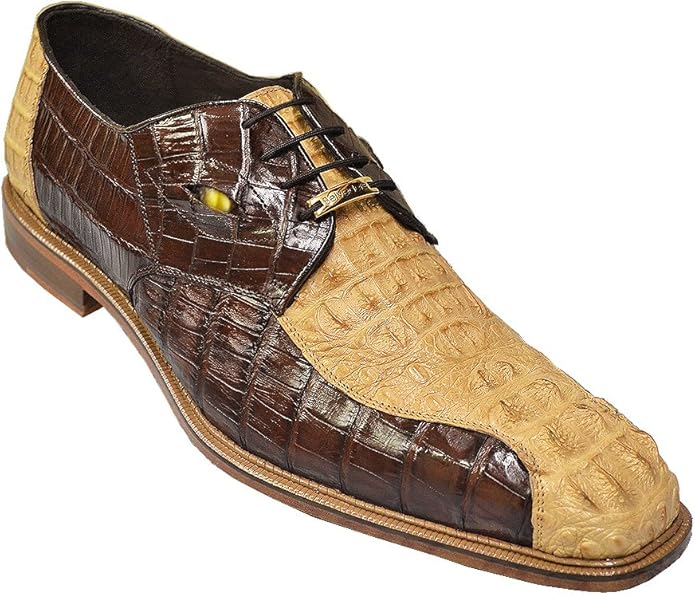 Amazon.com | Belvedere Men’s T-Rex Genuine Hornback Crocodile Exotic