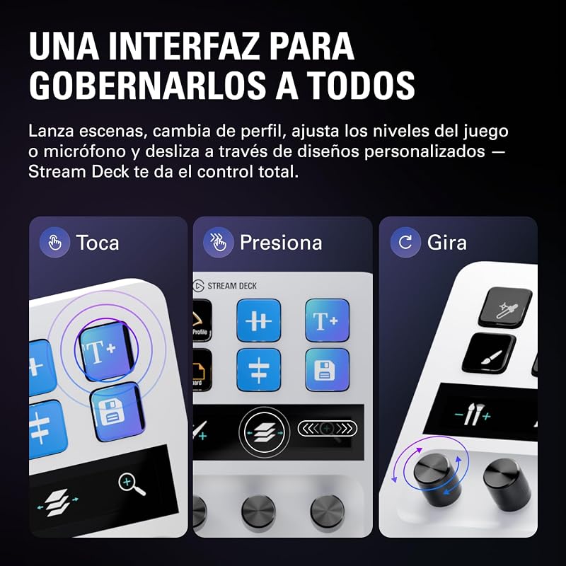 Stream Deck + White, mezclador y controlador