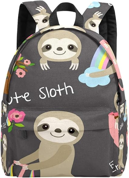 Amazon Co Jp ナマケモノ かわいい 虹 リュック 子供用 通勤通学 多機能 学生用 レディース メンズ キッズ 人気 大容量 お出かけ 旅行 ショルダーバッグ デイパック 男女兼用 軽量 カジュアル プレゼント ベビー マタニティ