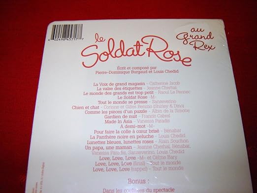 Amazoncom Le Soldat Rose Au Grand Rex Region Free Pal
