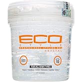 Eco Style Krystal Styling Gel - Adds Body and Shine to all Styles - Moisturizes and Maintains Healthy Hair - Strong, Weightless Hold - Ideal for any Hair Type and Color - Leaves No Residue - 8 oz