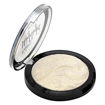 INCOLOR Waterproof Baking Highlight for Girls / Face Makeup Baked Highlighter for Women, 01 High Beam, 9 Gram