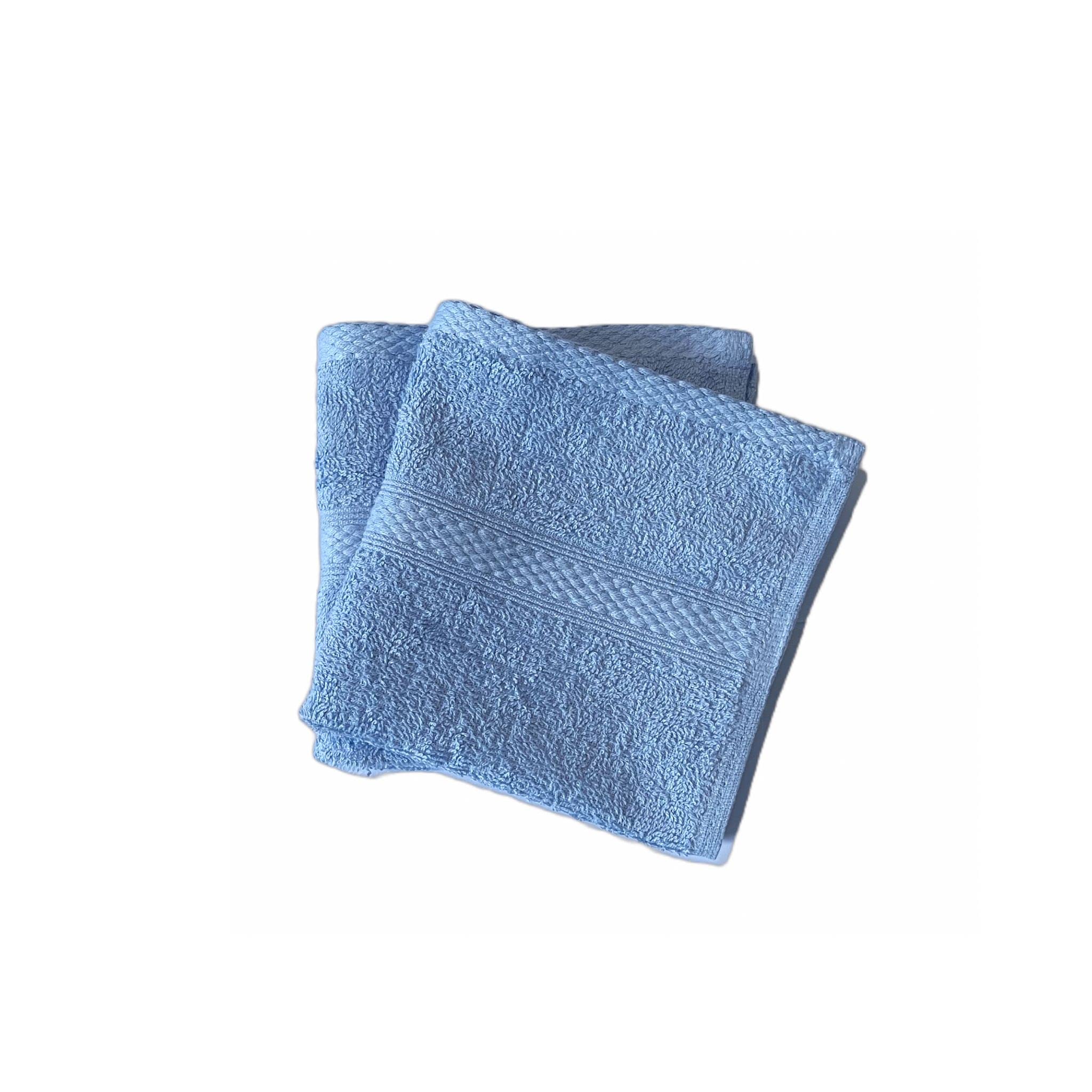 Lyra Linens - 100% Egyptian Cotton Face Flannel Washcloths - Pack of 2 OR 4 500 Gsm Facecloths, 30cm x 30cm Square, Quick Dry And Absorbent Makeup remover Cloths, Gym Towels (Cobalt Blue, 2)