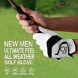 FINGER TEN Golf Gloves Men Left Hand Cabretta Leather 5 Pack All Weather view 4