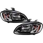 Yunnergo Halogen Headlight Assembly Compatible with M-2 M2 2002-2018 Pair | A06-51039-002 A06-51039-000 A06-35853-000 A06-75732-004 Black Headlamps with All Bulbs Included Left Right