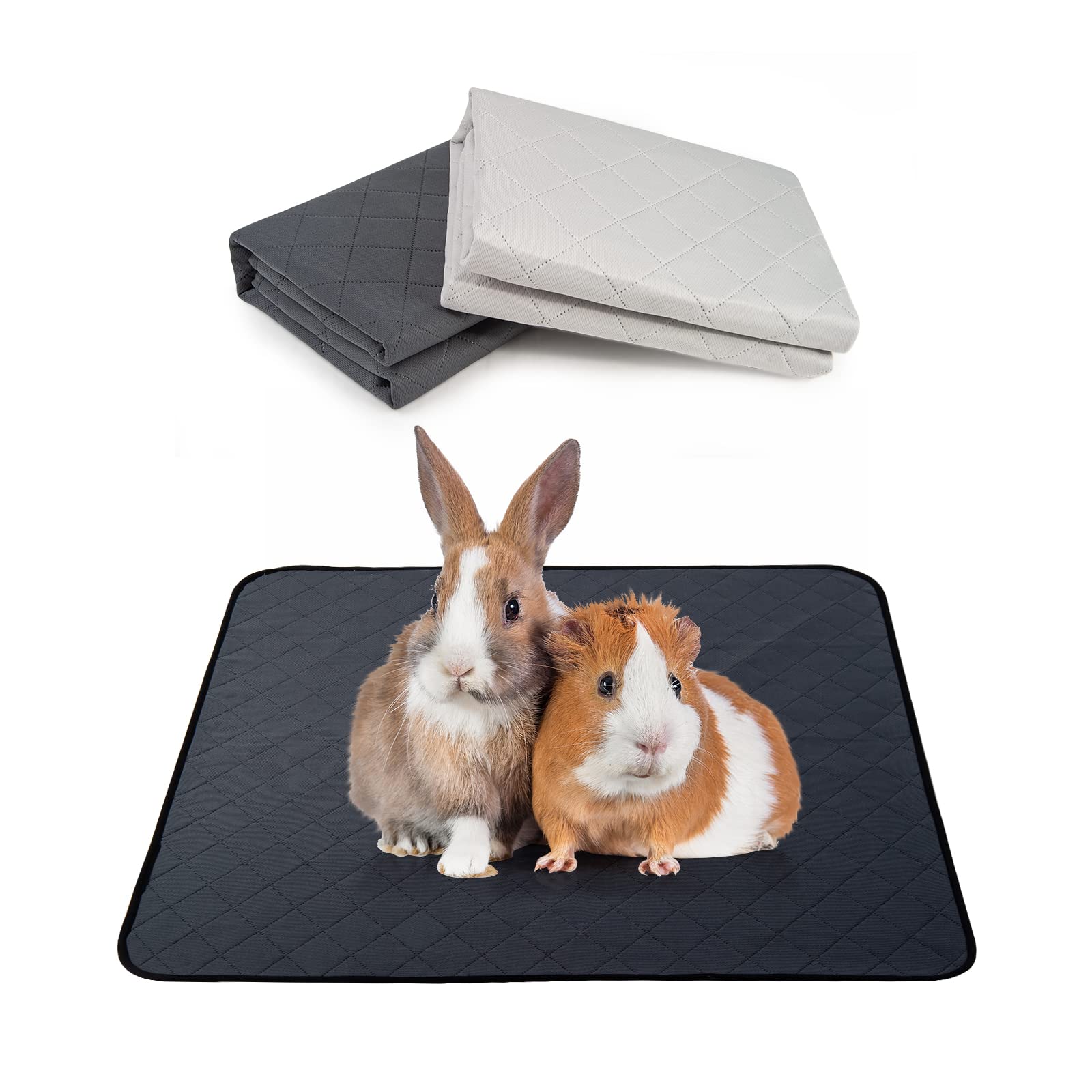 Small Puppy Training Pads Washable Reusable Pee Pads for Puppy Crate Waterproof Dog Mat Super Absorbency Pet incontinence pads (2 Packs 45*60cm)