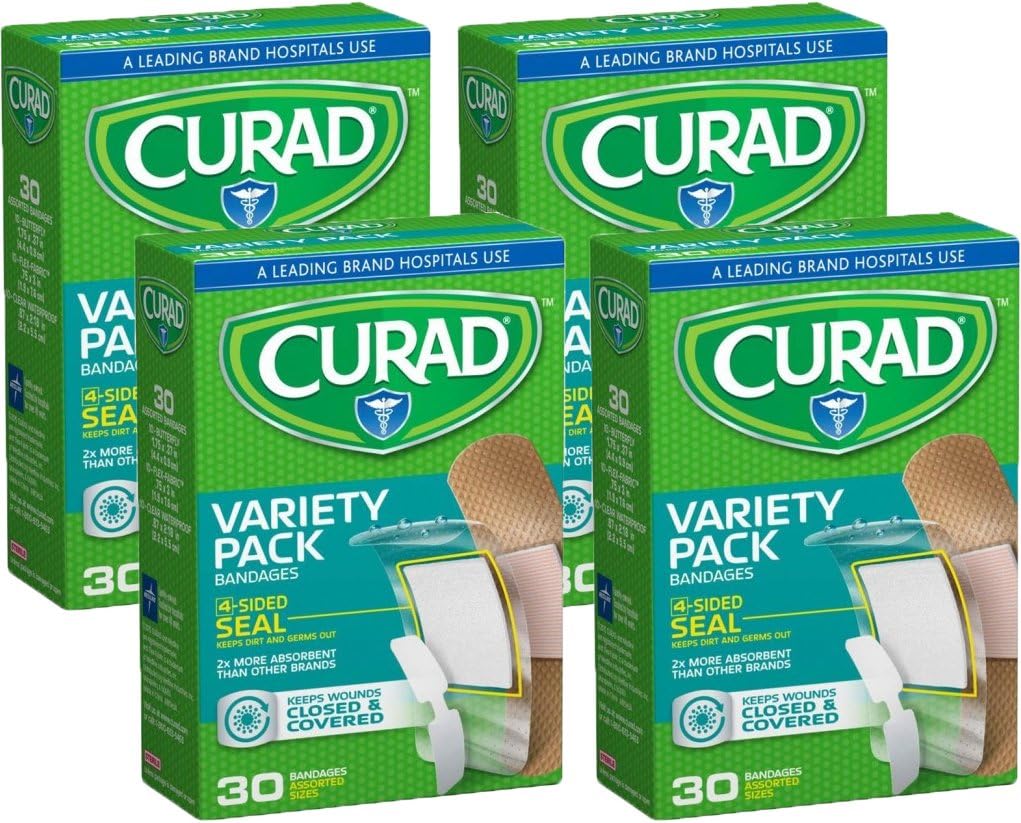 Curad Flex-Fabric Bandages, Assorted Sizes, 30 Count: Health & Personal Care