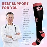 LEOSTEP Compression Socks 6 Pairs Women Men Graduated Support Stockings view 5