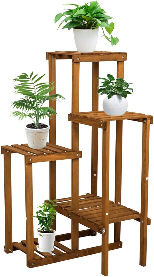 Lemoning 5Tier Wooden Plant Stand Planter
