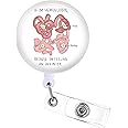 Plifal Badge Reels Holder Retractable with ID Clip for Nurse Name Tag Card Intestine Anatomy Gastroenterology Nursing Doctor Medical Work Office Alligator Clip ZJK-092322