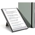 MOSISO for Remarkable Paper Pro Case 2024,Protective Folio Case for Remarkable Paper Pro 11.8 inch with Fold Kickstand&Pen Holder,PU Leather Hard Back Shell Folio Cover with Hand Strap, Antique Green