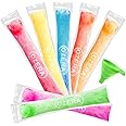 300 Pack Popsicle Bags, Ice Pop Bags for Kids Adults, Freeze Pop Bags with Funnel Disposable Popsicle Molds Bags for DIY Yogurt Tubes, Fruit Smoothies and Ice Summer Party Favors