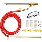 Selkie Pressure Washer Sandblasting Kit - Wet Abrasive Sandblaster Attachment, with Replacement Nozzle Tips,Protect Glasses, 1/4 Inch Quick Disconnect, 5000 PSI