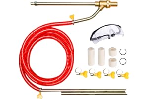 Selkie Pressure Washer Sandblasting Kit - Wet Abrasive Sandblaster Attachment, with Replacement Nozzle Tips,Protect Glasses, 