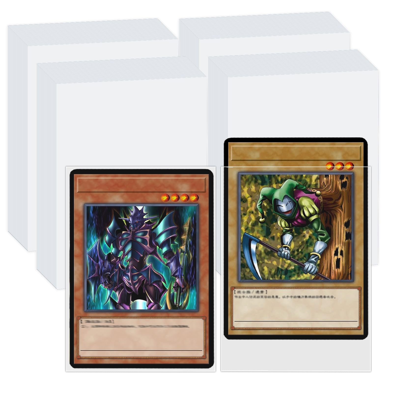 300 Pcs Card Sleeves 66 x 91mm Perfect Fit Inner Sleeves Standard Soft Penny Sleeves Card Protector Sleeves for MTG, TCG, PKM, Game Cards