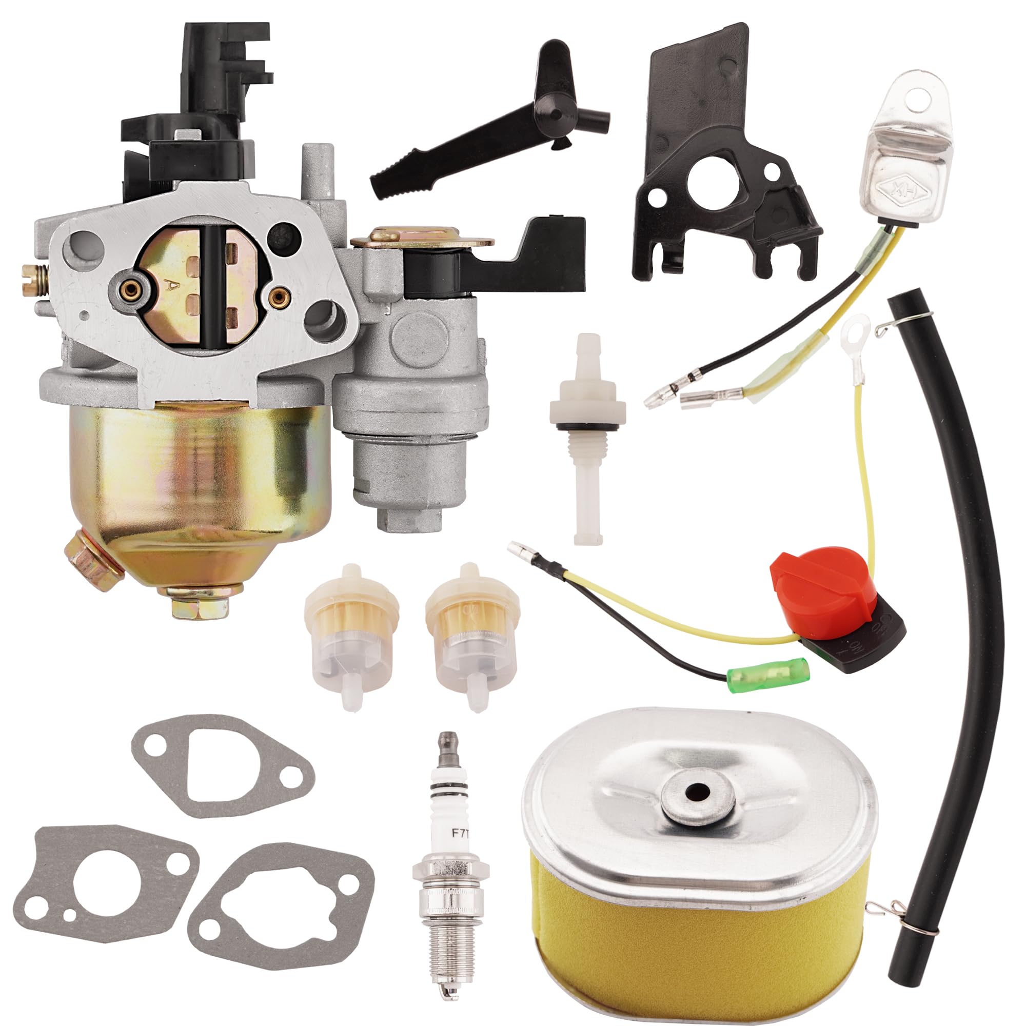 WateryWave GX160 Carburetor Kit Replacement for Honda GX120 GX140 GX160 GX200 5.5HP 6.5HP Engine Replaces for 16100-ZH8-W61 16100-ZH7-W51 17210-ZE1-517