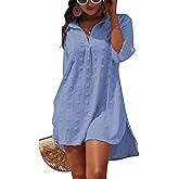 Blooming Jelly Womens Swimsuit Coverups White Chiffon Bathing Suit Cover Up Bikini Swimwear Beach Dress Outfits