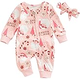 MoZiKQin Newborn Baby Girl Ruffle Romper Knit Sweater Onesie Jumpsuit Long Sleeve Zipper Romper Solid Fall Winter Outfits