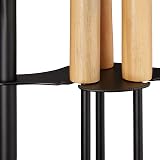 Relaxdays 4-Piece Black Fireplace Tool Set with Stand Shovel Broom Scraper view 8