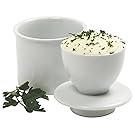 Norpro Porcelain Butter Keeper, White