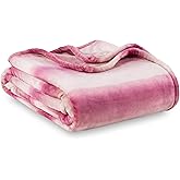 Berkshire Blanket-Classic Heavyweight Soft Printed VelvetLoft® Plush Throw Blanket, Cozy and Fuzzy, Purple Pitch, 50in x 70in