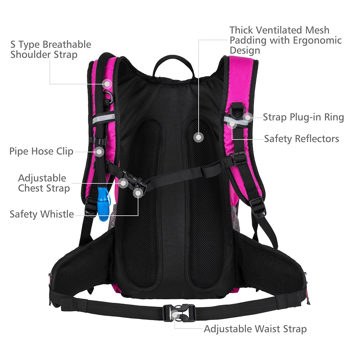 School backpack with chest and waist strap Clearance